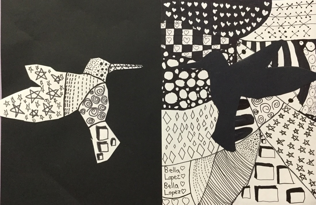 positive and negative space art projects