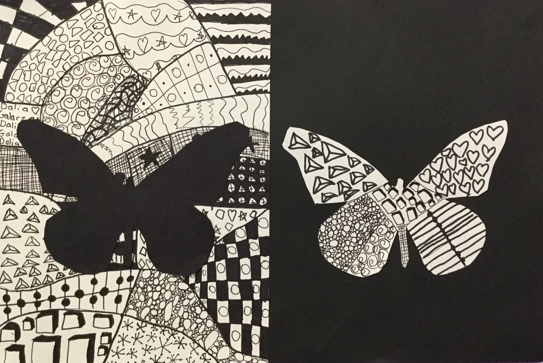 art with positive and negative space